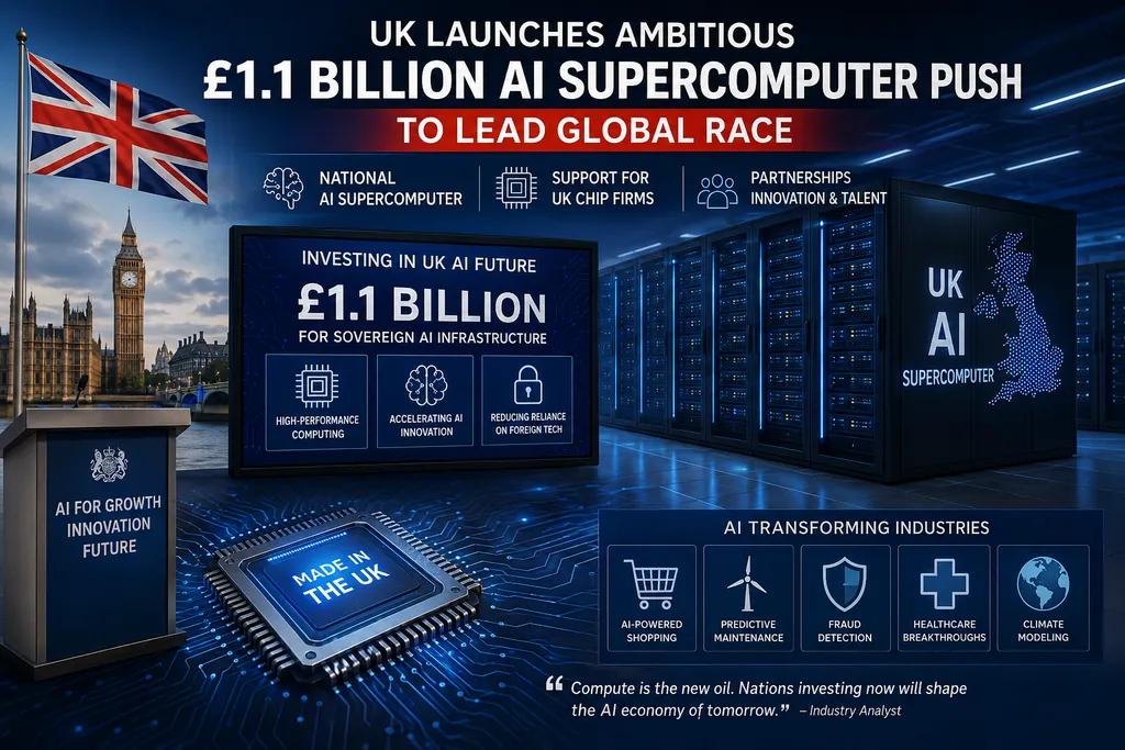 UK Launches Ambitious £1.1 Billion AI Supercomputer Push to Lead Global Race